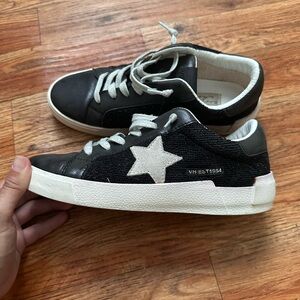 Black & White Star Sneakers Vintage Havana
